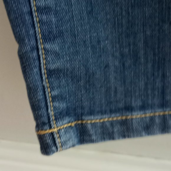 'SMITHS DUNGAREES' Wide leg Capri Size 10 Detailed stitching EUC - Picture 5 of 10